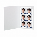 Cartonnage photo pour identité numériques avec encoches 10x15 cm - Intérieur avec photo