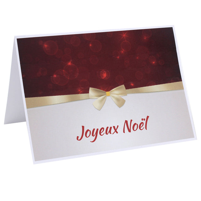 Lot de cartonnages photo – Joyeux Noël – Flot doré – Horizontal – 9x13 au 20x30 cm