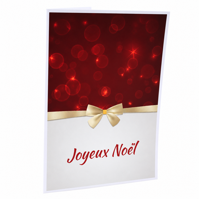 Lot de cartonnages photo – Joyeux Noël – Flot doré – Vertical – 9x13 au 20x30 cm