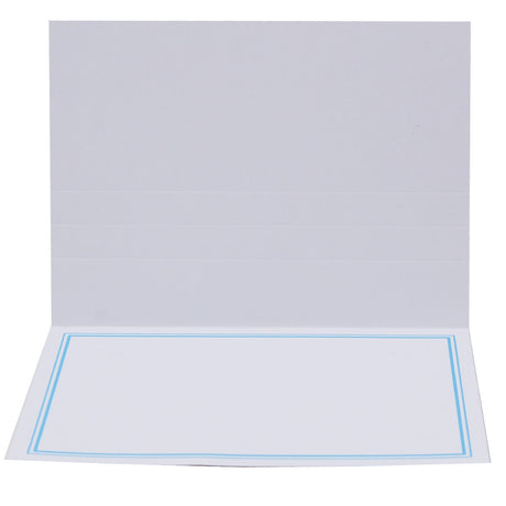 Cartonnage photo Liseré Duo bleu clair horizontal sans image