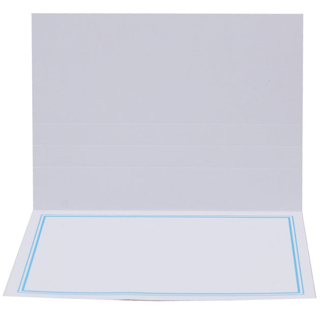 Cartonnage photo Liseré Duo bleu clair horizontal sans image
