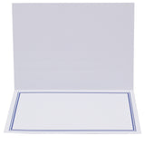 Cartonnage photo Liseré Duo bleu foncé horizontal nu