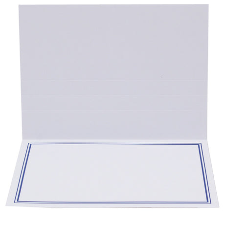 Cartonnage photo Liseré Duo bleu foncé horizontal nu