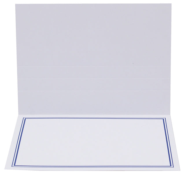 Cartonnage photo Liseré Duo bleu foncé horizontal nu