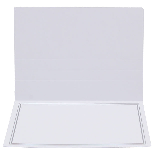 Cartonnage photo Liseré Duo gris horizontal sans image