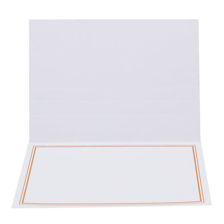 Cartonnage photo Liseré Duo orange horizontal sans image