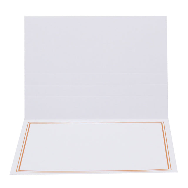 Cartonnage photo Liseré Duo orange horizontal sans image