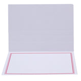 Cartonnage photo Liseré Duo rose horizontal sans image