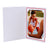 Cartonnage photo blanc - Liseré Duo rouge