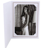 Cartonnage photo Liseré Duo vertical taupe