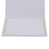 Cartonnage photo Liseré Duo vert clair horizontal détail