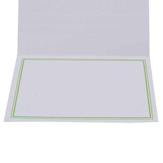 Cartonnage photo Liseré Duo vert clair horizontal détail