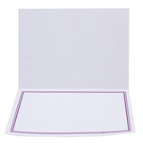 Cartonnage photo Liseré Duo violet horizontal sans image