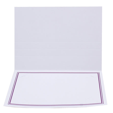 Cartonnage photo Liseré Duo violet horizontal sans image