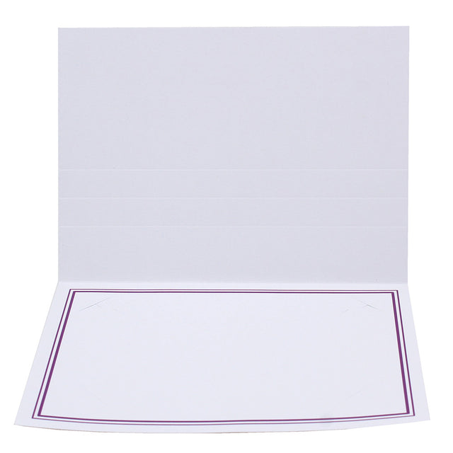 Cartonnage photo Liseré Duo violet horizontal sans image