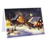 Cartonnage photo Noël Chalets sous la neige