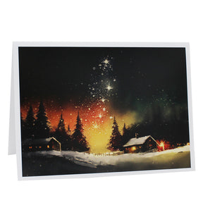 Cartonnage photo Noël Sapin lumineux