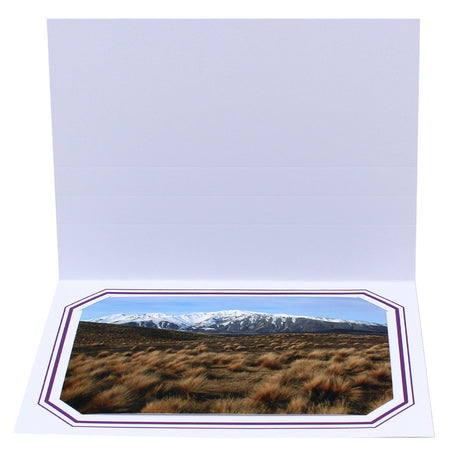 Cartonnage photo blanc Octo Duo - Violet