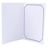 Cartonnage professionnel Octo Liseré bleu foncé vertical vide