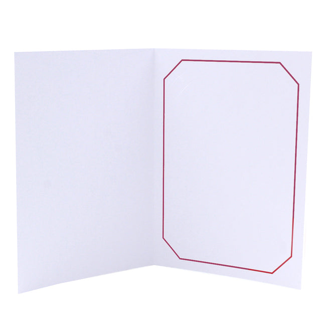 Cartonnage Photo Professionnel Octo – Liseré Grenat vide | Collection CashPhoto