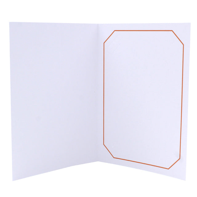 Cartonnage professionnel Octo liseré orange vide