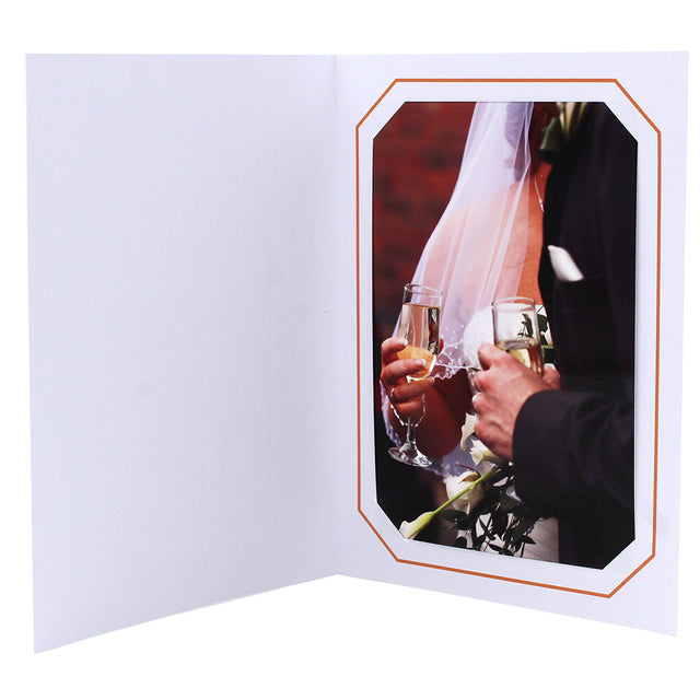 Cartonnage professionnel Octo liseré orange avec photo
