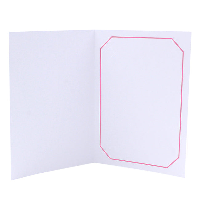 Cartonnage Photo Professionnel Octo – Liseré Rose sans image | Collection CashPhoto