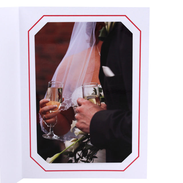 Cartonnage Photo Professionnel Octo – Liseré Rouge détail | Collection CashPhoto