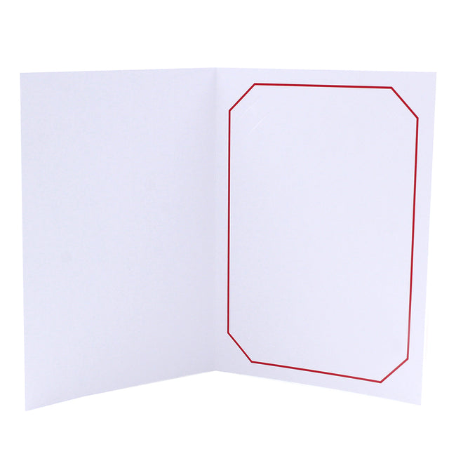Cartonnage Photo Professionnel Octo – Liseré Rouge sans image | Collection CashPhoto