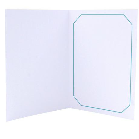 Cartonnage Photo Professionnel Octo – Liseré Turquoise sans image | Collection CashPhoto