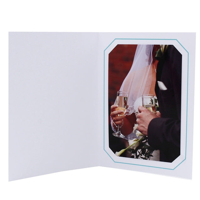Cartonnage Photo Professionnel Octo – Liseré Turquoise| Collection CashPhoto