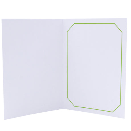 Cartonnage Photo Professionnel Octo – Liseré Vert clair sans image | Collection CashPhoto