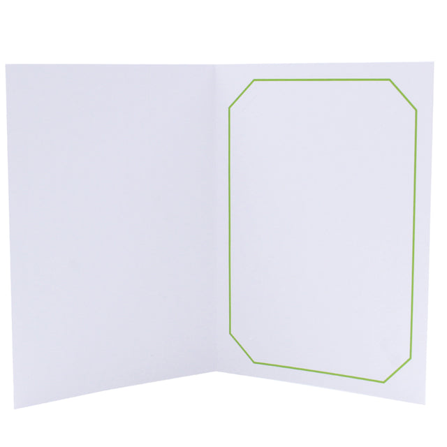 Cartonnage Photo Professionnel Octo – Liseré Vert clair sans image | Collection CashPhoto