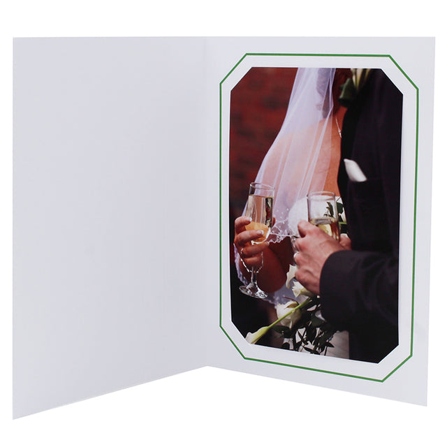 Cartonnage Photo Professionnel Octo – Liseré Vert foncé  | Collection CashPhoto