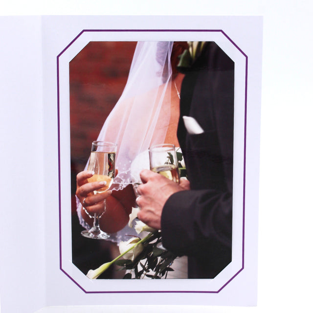 Cartonnage Photo Professionnel Octo – Liseré Violet détail | Collection CashPhoto