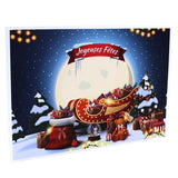 Cartonnage Noël – Groupe 20x30 / 20x25 / 18x27 / 18x25 / 18x24 avec rabat – Joyeuses Fêtes – Traineau du Père Noël