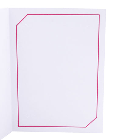 Cartonnage Photo Blanc « Serémange » – Liseré Rose détail | Collection CashPhoto