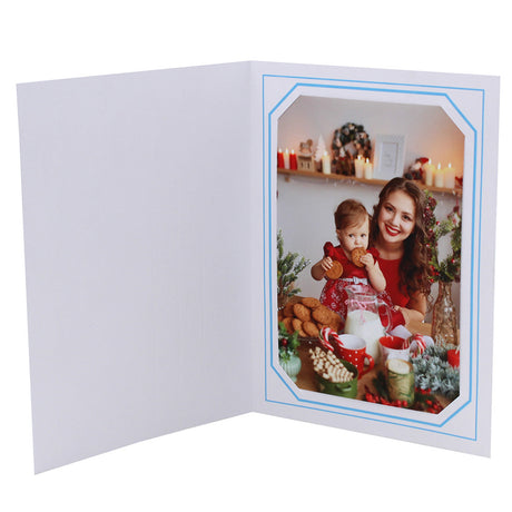 Cartonnage photo Terville bleu clair vertical