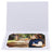 Cartonnage photo Thionville blanc - Liseré taupe horizontal