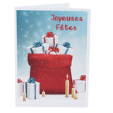 Cartonnage photo vertical Joyeuses Fêtes Hotte du Père Noël