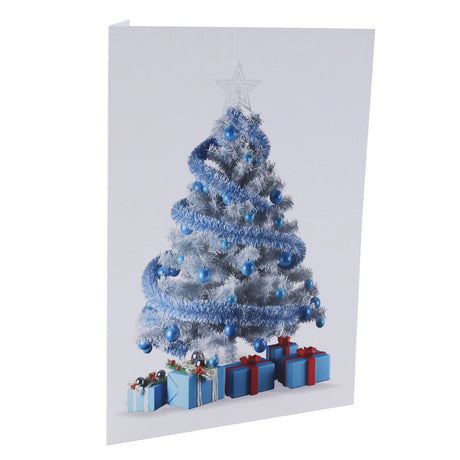 Cartonnage photo vertical Sapin bleu
