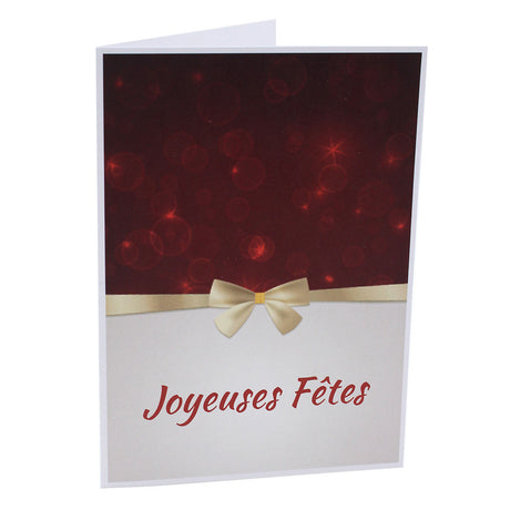 Cartonnage photo vertical Joyeuses Fêtes Flot doré