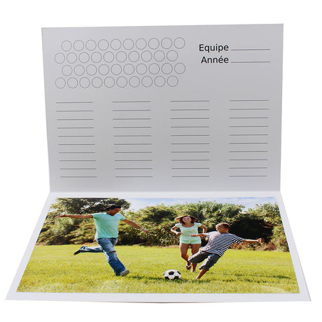 Cartonnage photo scolaire - Groupe A4 - A Fond le Foot - Intérieur Equipe