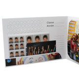 Cartonnage scolaire - Groupe 20x30-20x25-18x27-18x25-18x24 avec RABAT - Arc-en-ciel - détail