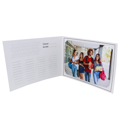 Cartonnage photo - Groupe 20x30 -18x25 - Emprunt - Ouvert avec photo