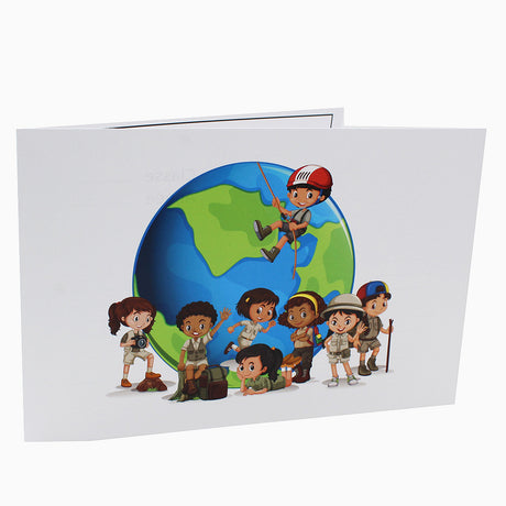 Cartonnage photo scolaire - Groupe 20x30 -18x25 - Globe Trotter