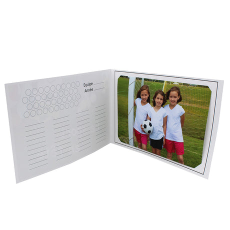 Cartonnage photo scolaire - Groupe 20x30 -18x25 - Sport - Intérieur Equipe