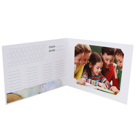 Cartonnage scolaire - Groupe 20x30-20x25-18x27-18x25-18x24 avec RABAT - Carnet de voyage - Avec une photo