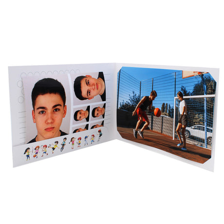 Cartonnage scolaire - Groupe 20x30-20x25-18x27-18x25-18x24 avec RABAT - Mon Sport préféré - Ouvert avec photos