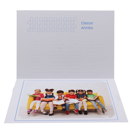 Cartonnage photo scolaire - Groupe 20x30 - Fusée - Intérieur avec photo